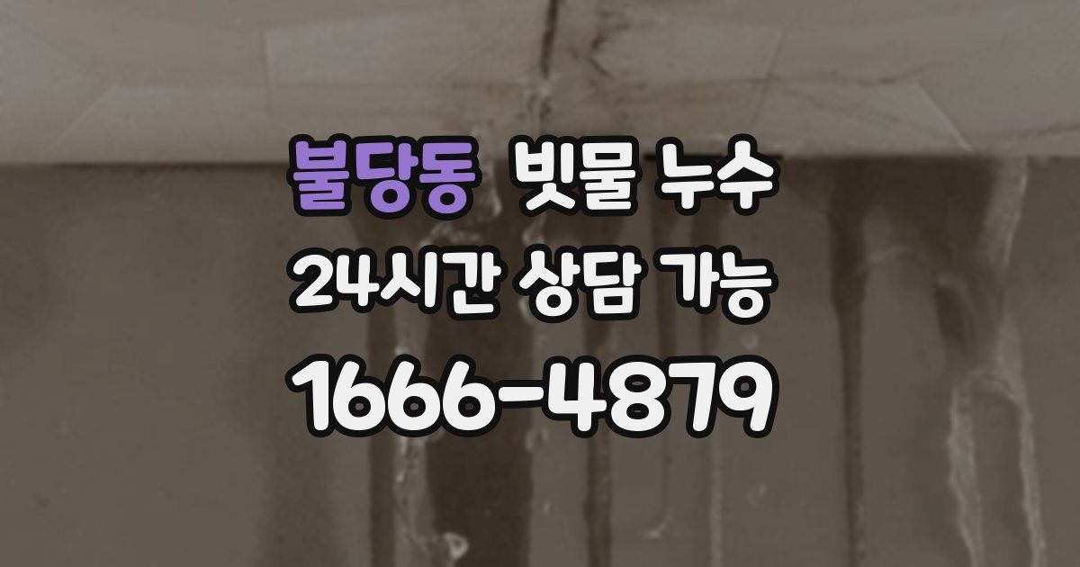불당동 빗물 누수