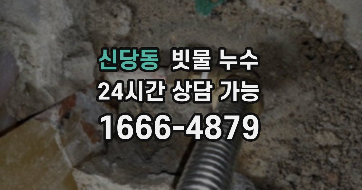 신당동 빗물 누수
