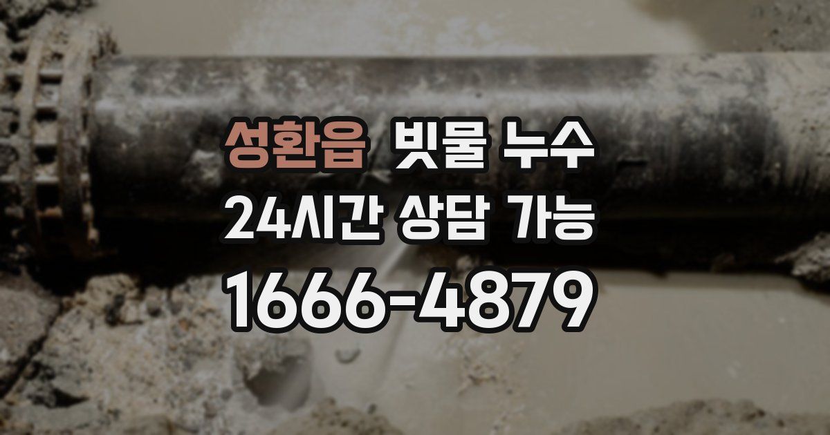 성환읍 빗물 누수