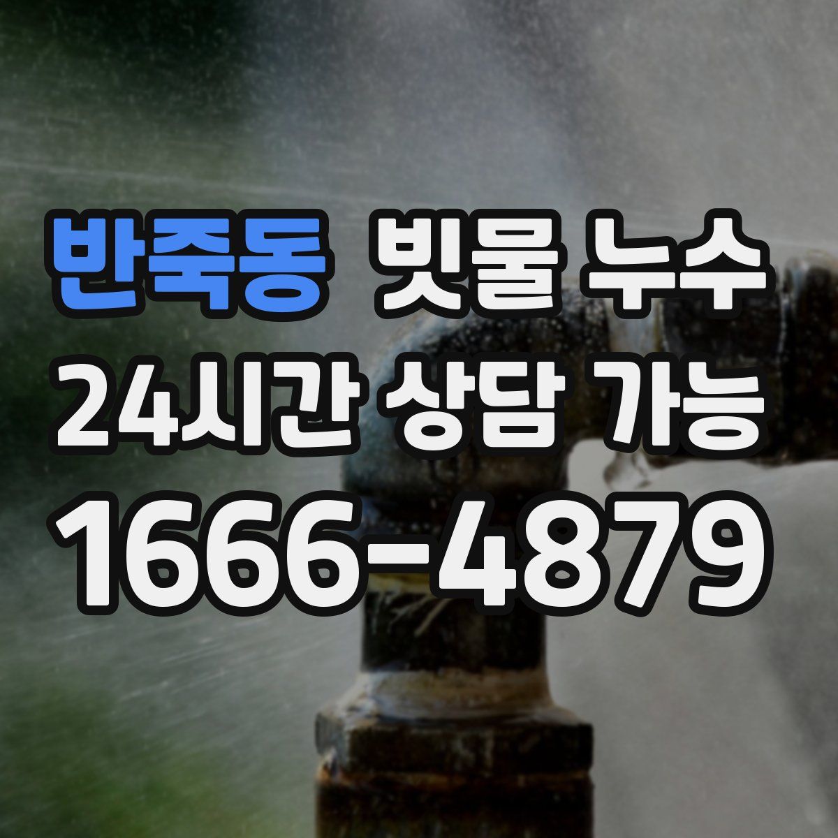 반죽동 빗물 누수