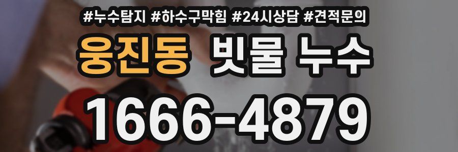 웅진동 빗물 누수