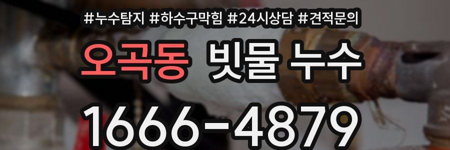 오곡동 빗물 누수