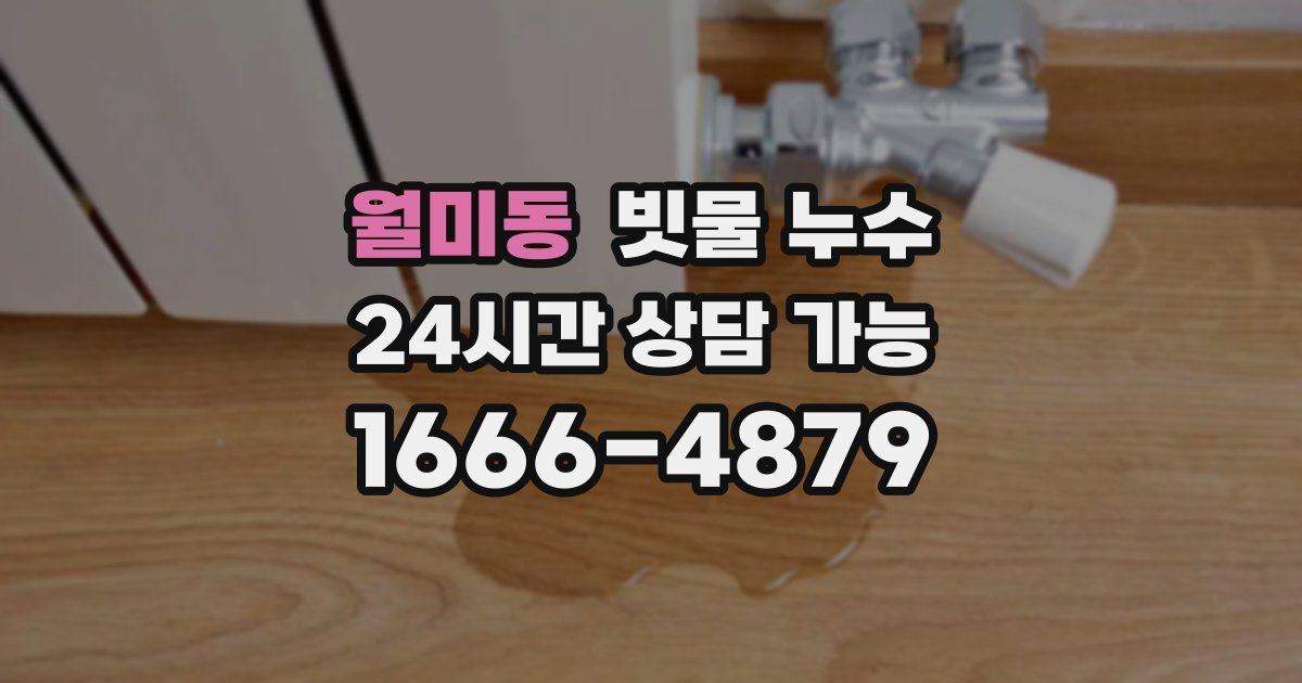 월미동 빗물 누수