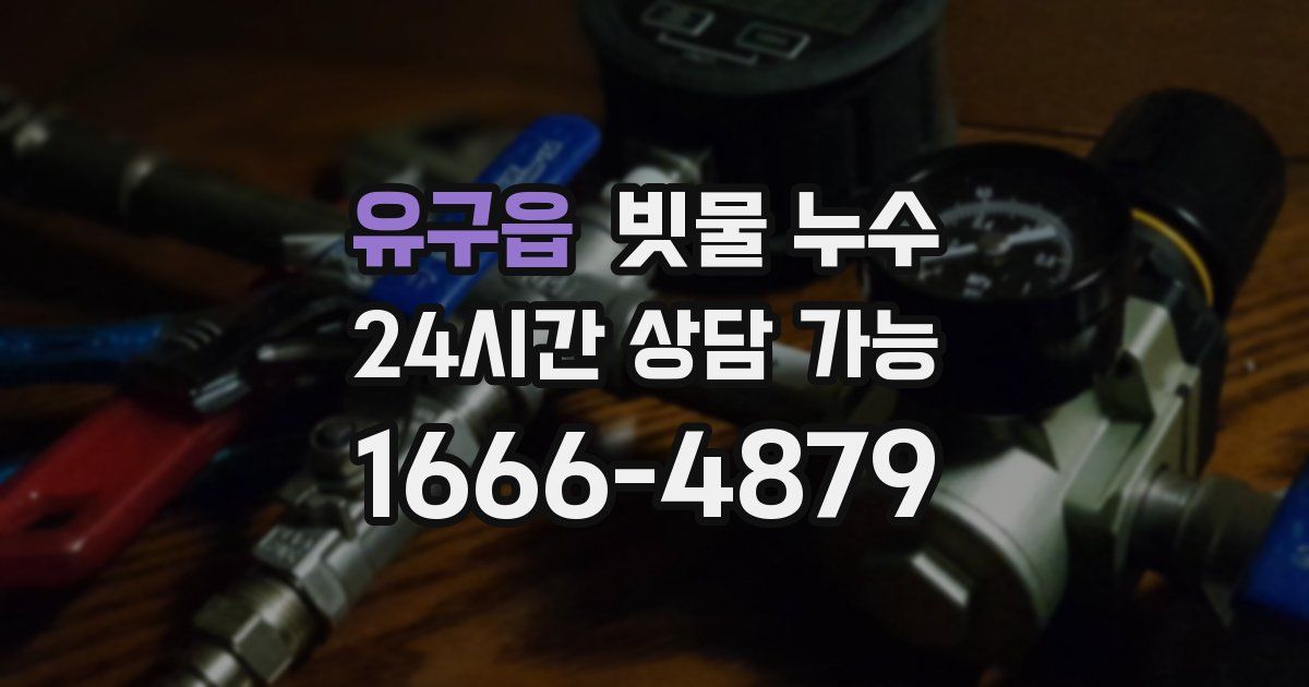유구읍 빗물 누수