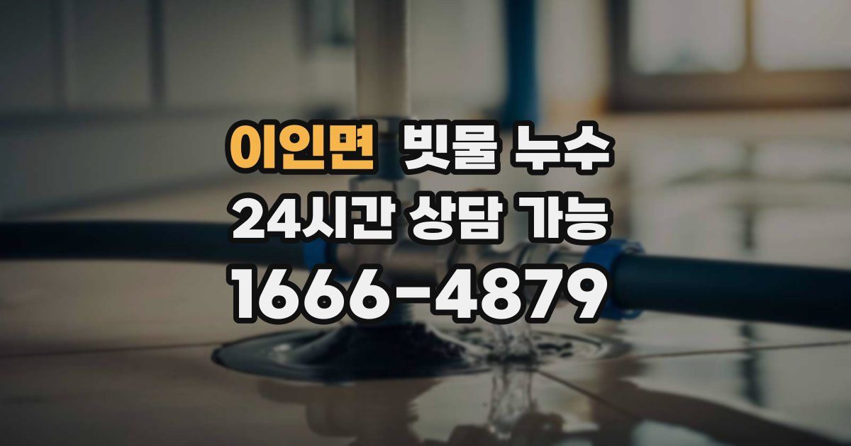 이인면 빗물 누수
