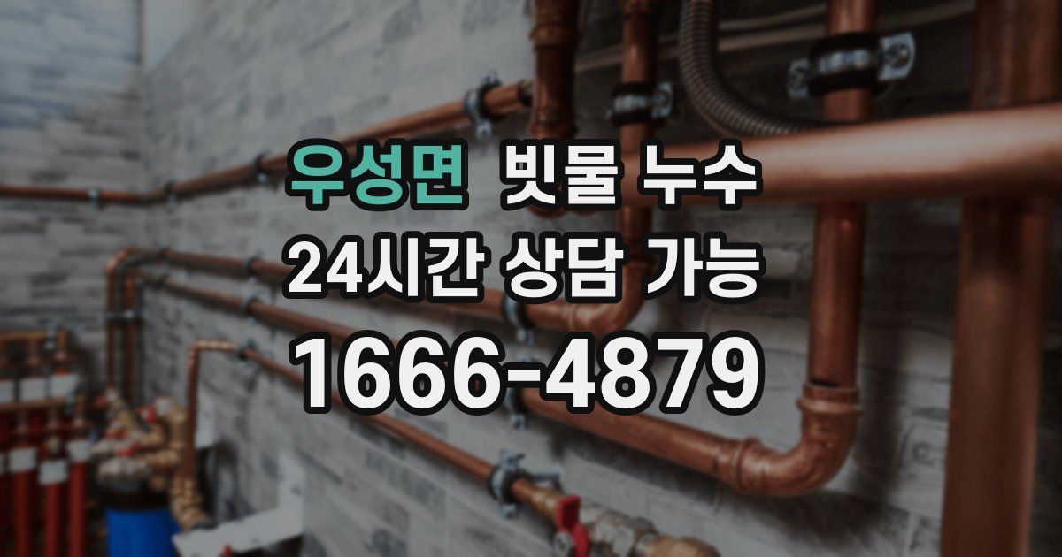 우성면 빗물 누수