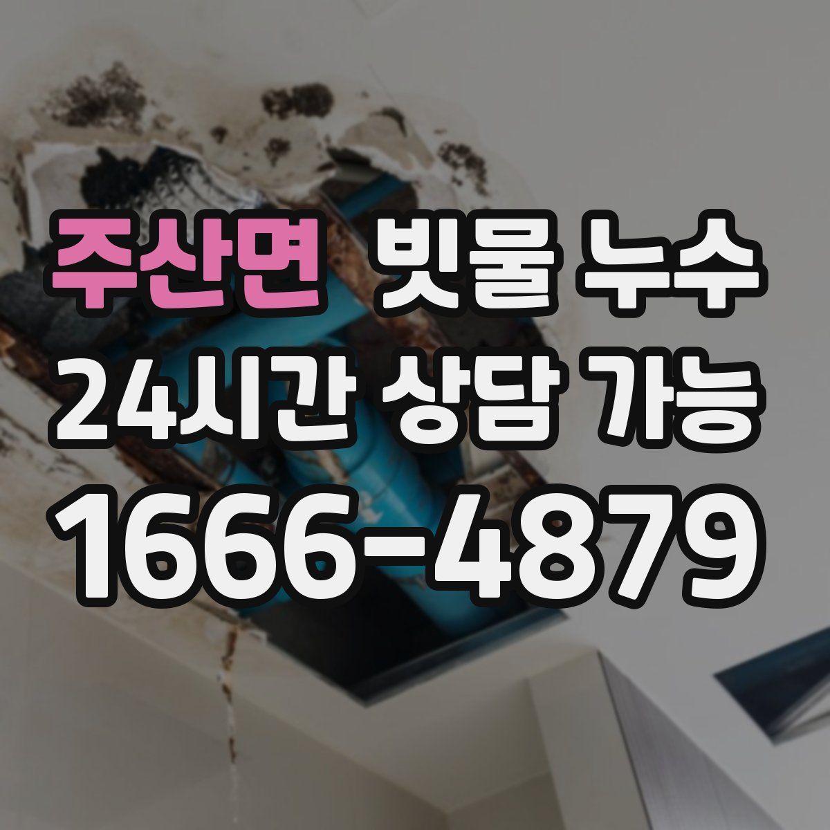 주산면 빗물 누수