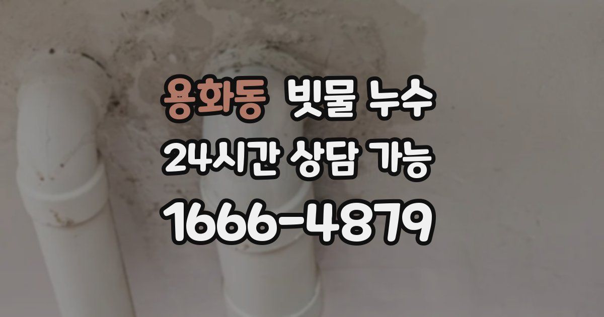 용화동 빗물 누수