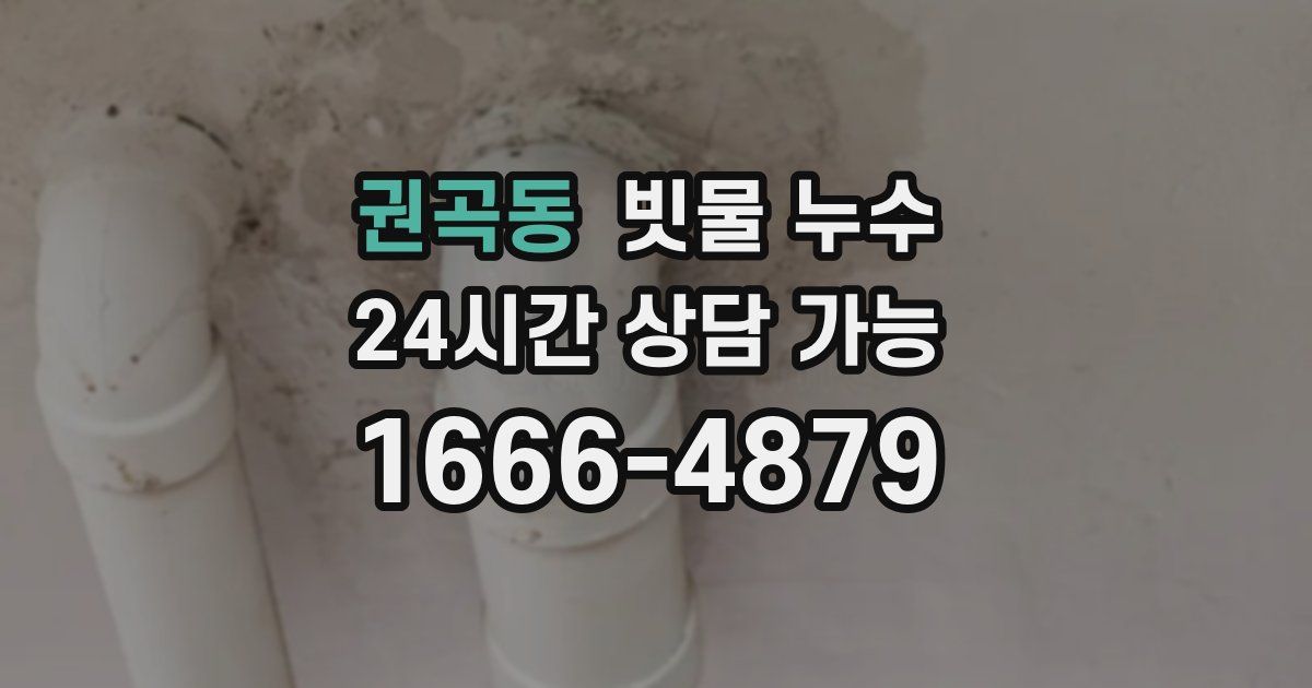 권곡동 빗물 누수