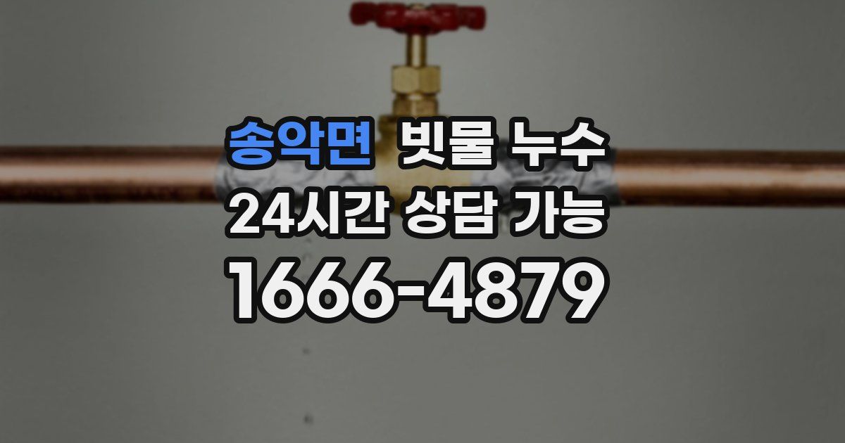 송악면 빗물 누수