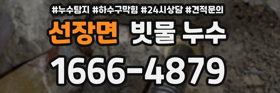 선장면 빗물 누수