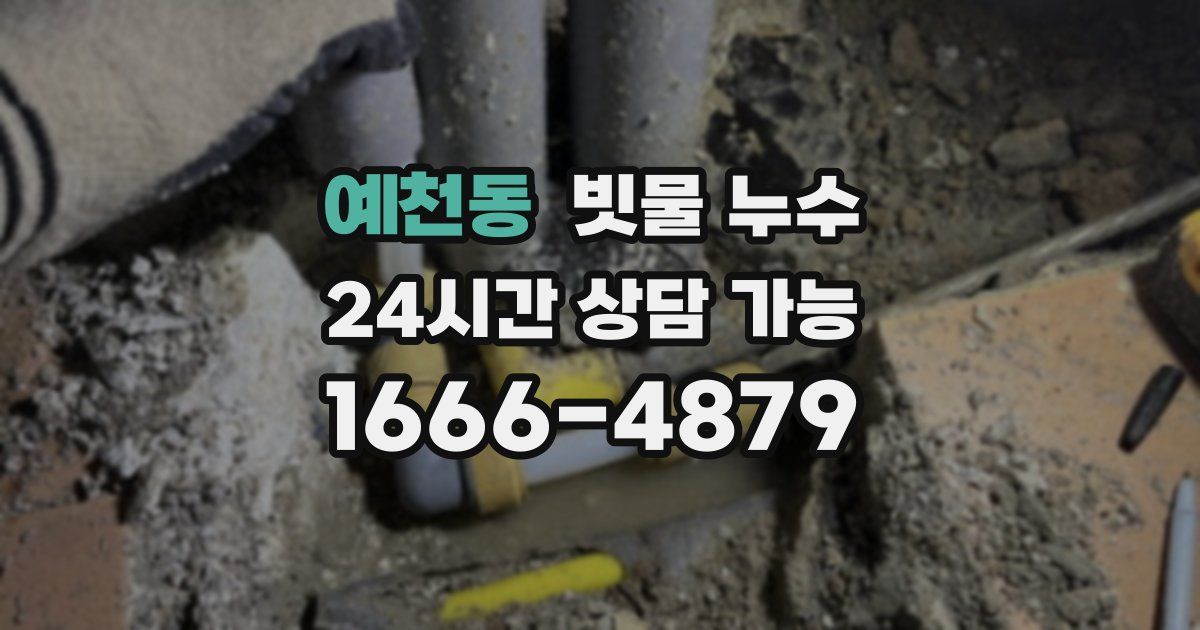 예천동 빗물 누수