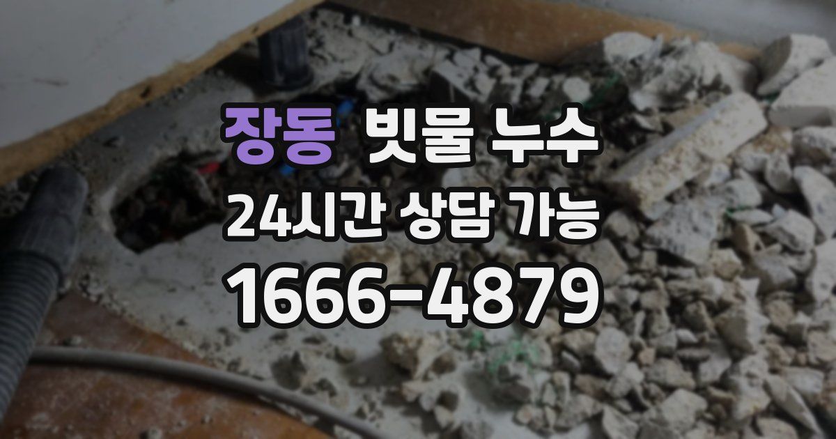 장동 빗물 누수