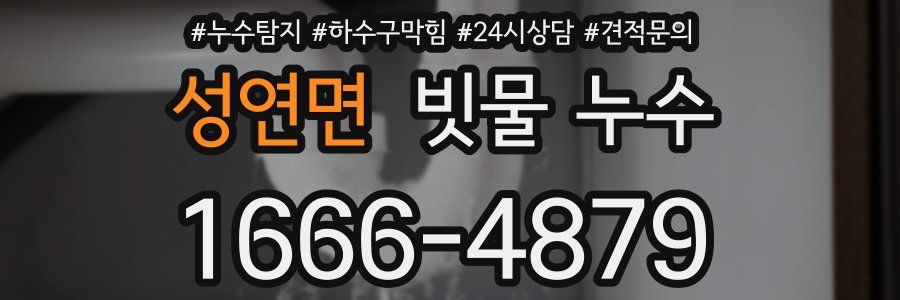 성연면 빗물 누수