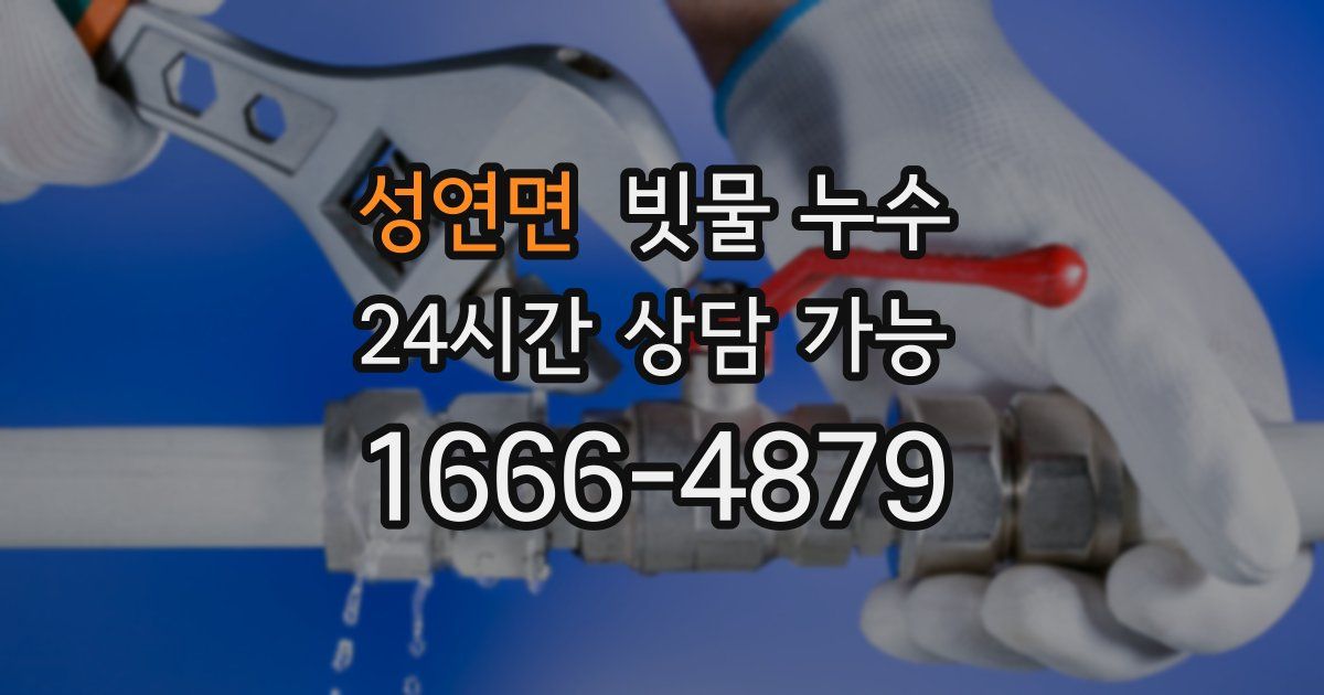 성연면 빗물 누수
