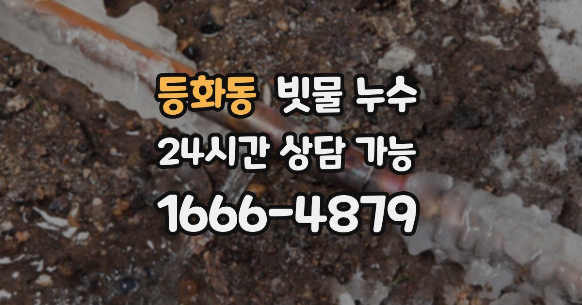 등화동 빗물 누수
