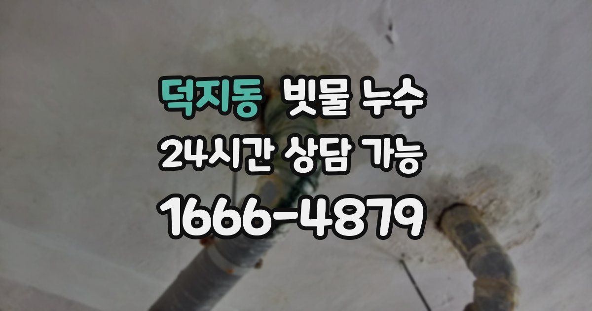 덕지동 빗물 누수
