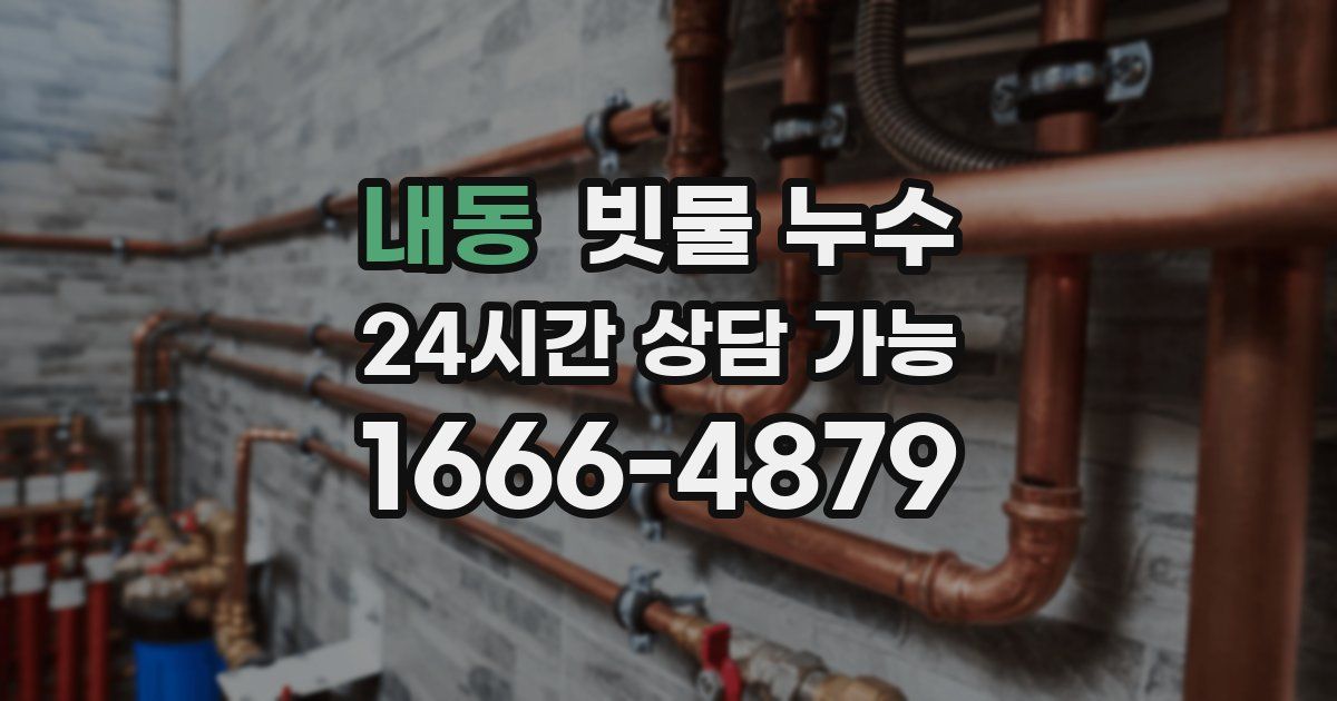 내동 빗물 누수
