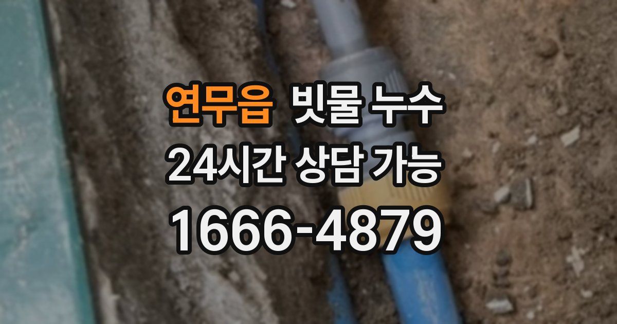연무읍 빗물 누수