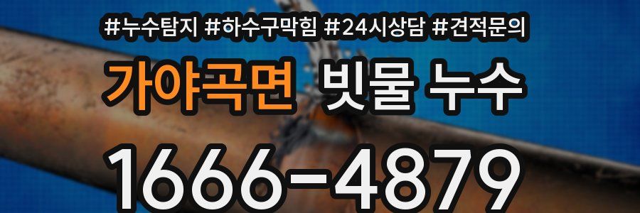 가야곡면 빗물 누수