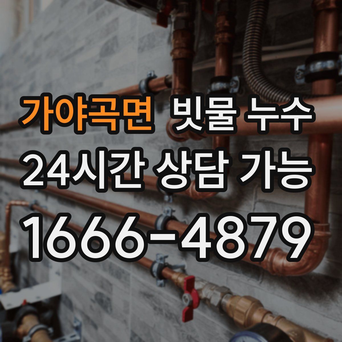 가야곡면 빗물 누수