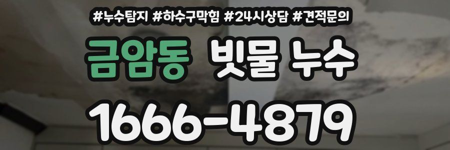 금암동 빗물 누수