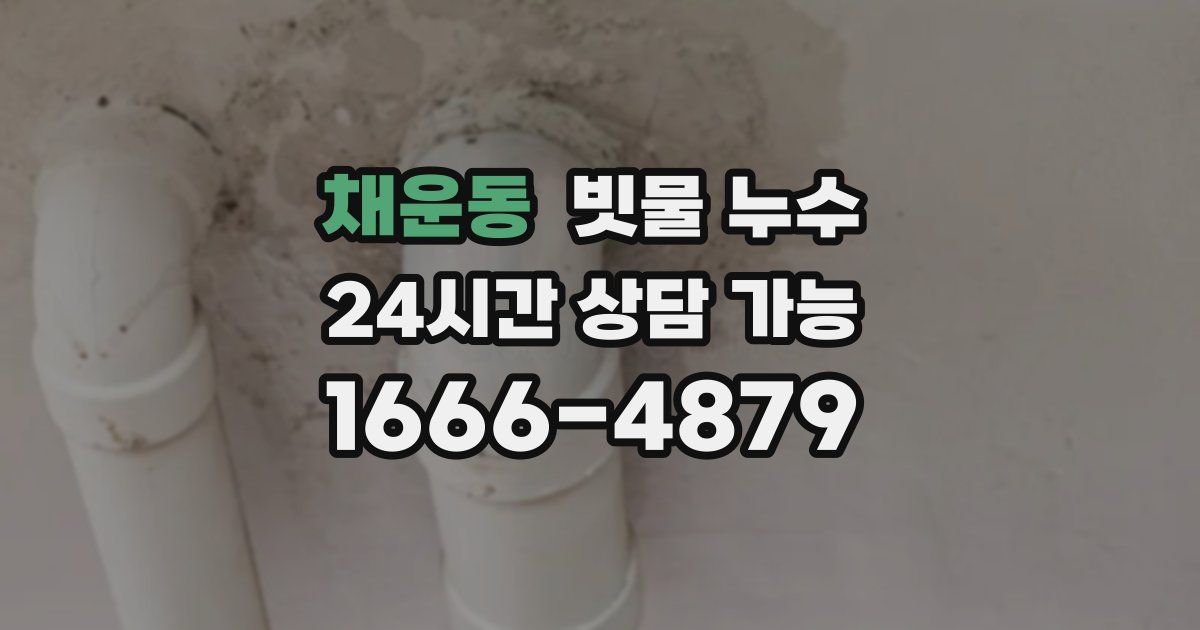 채운동 빗물 누수
