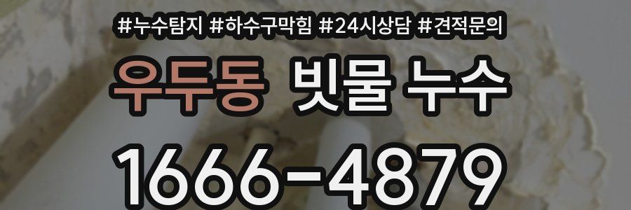 우두동 빗물 누수
