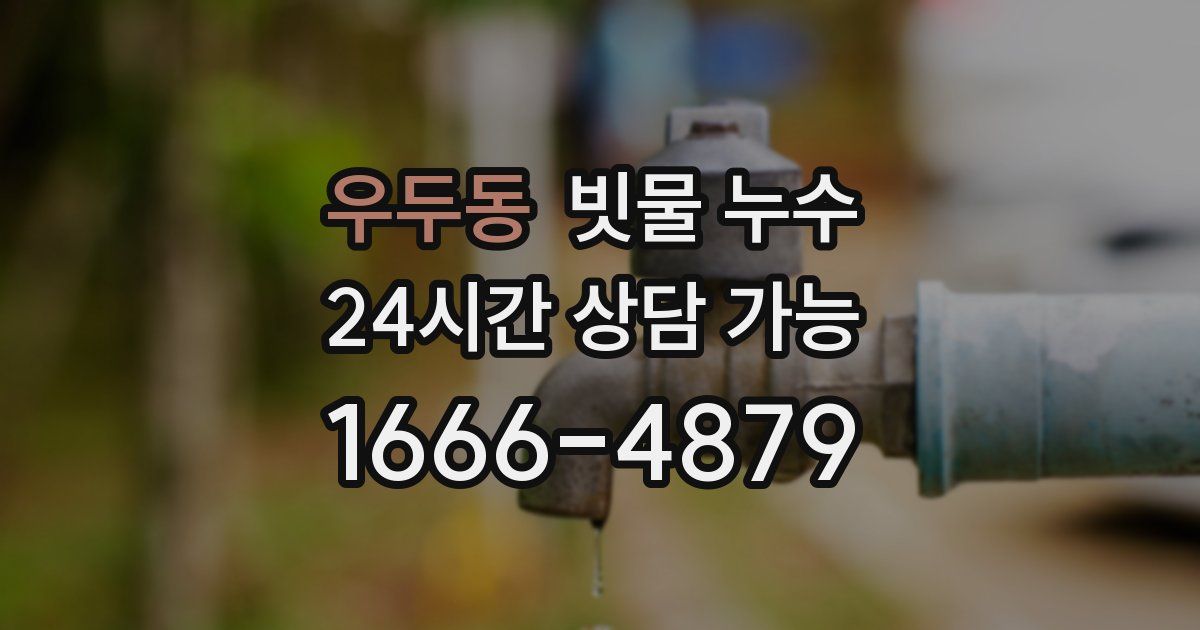 우두동 빗물 누수