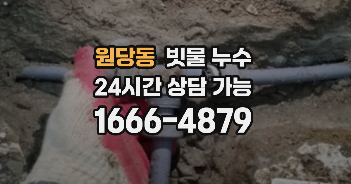 원당동 빗물 누수