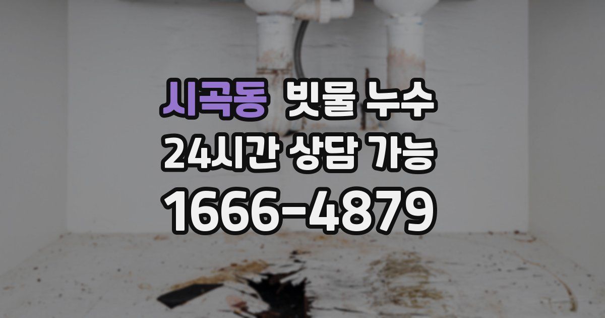 시곡동 빗물 누수