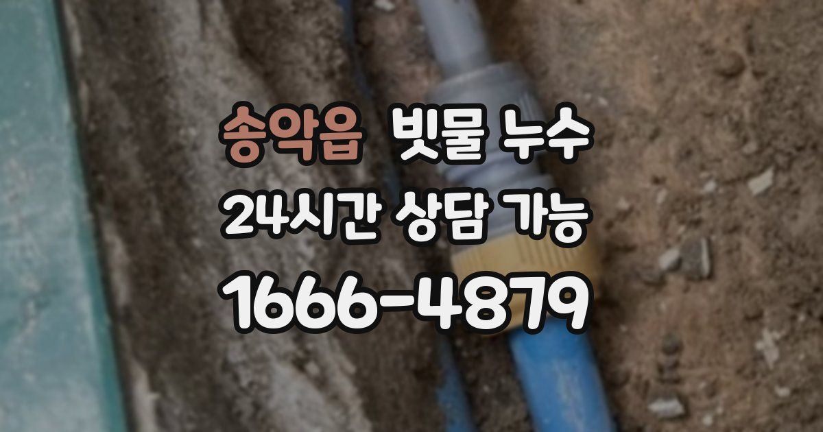 송악읍 빗물 누수