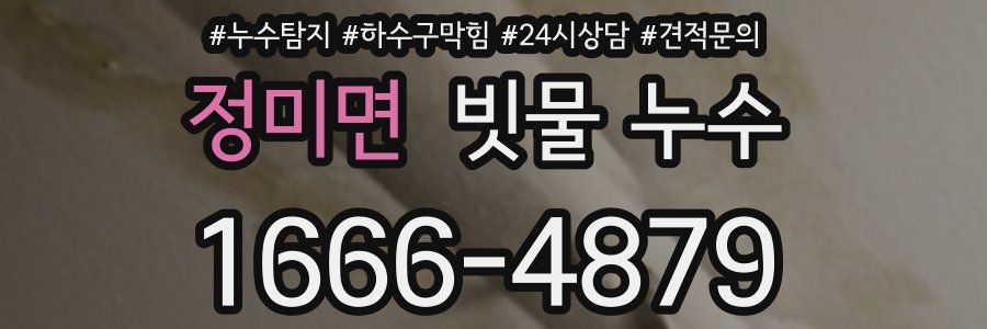 정미면 빗물 누수
