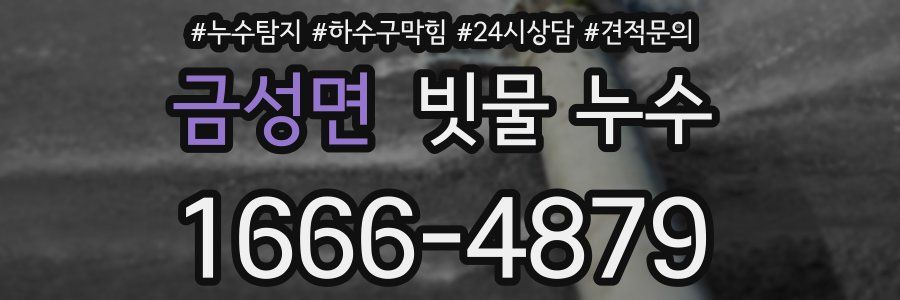 금성면 빗물 누수