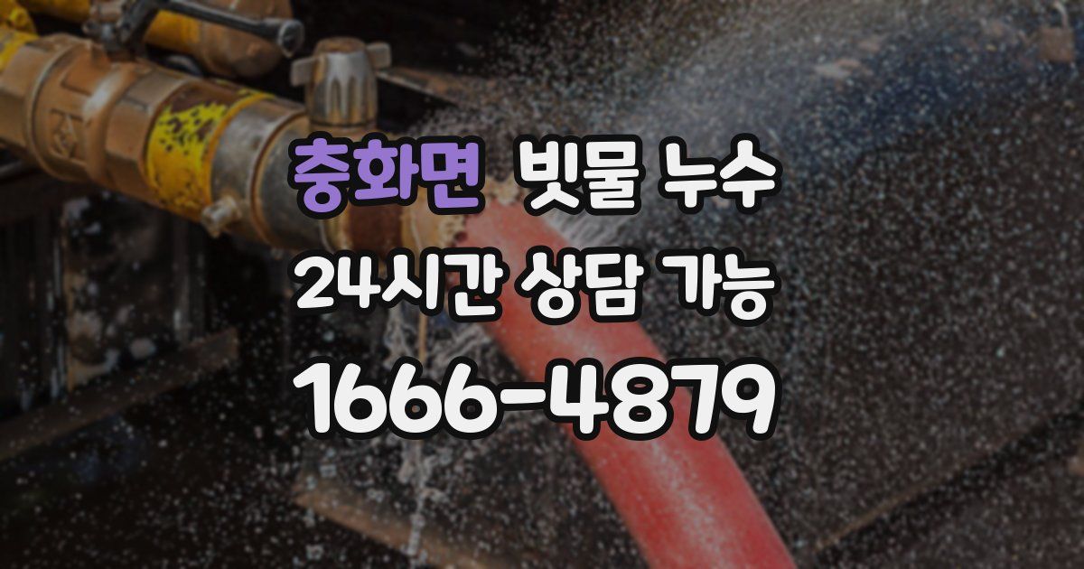 충화면 빗물 누수