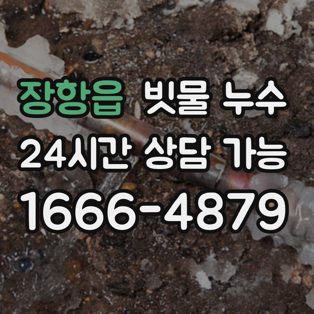 장항읍 빗물 누수