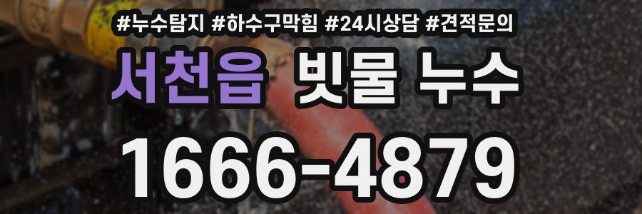 서천읍 빗물 누수