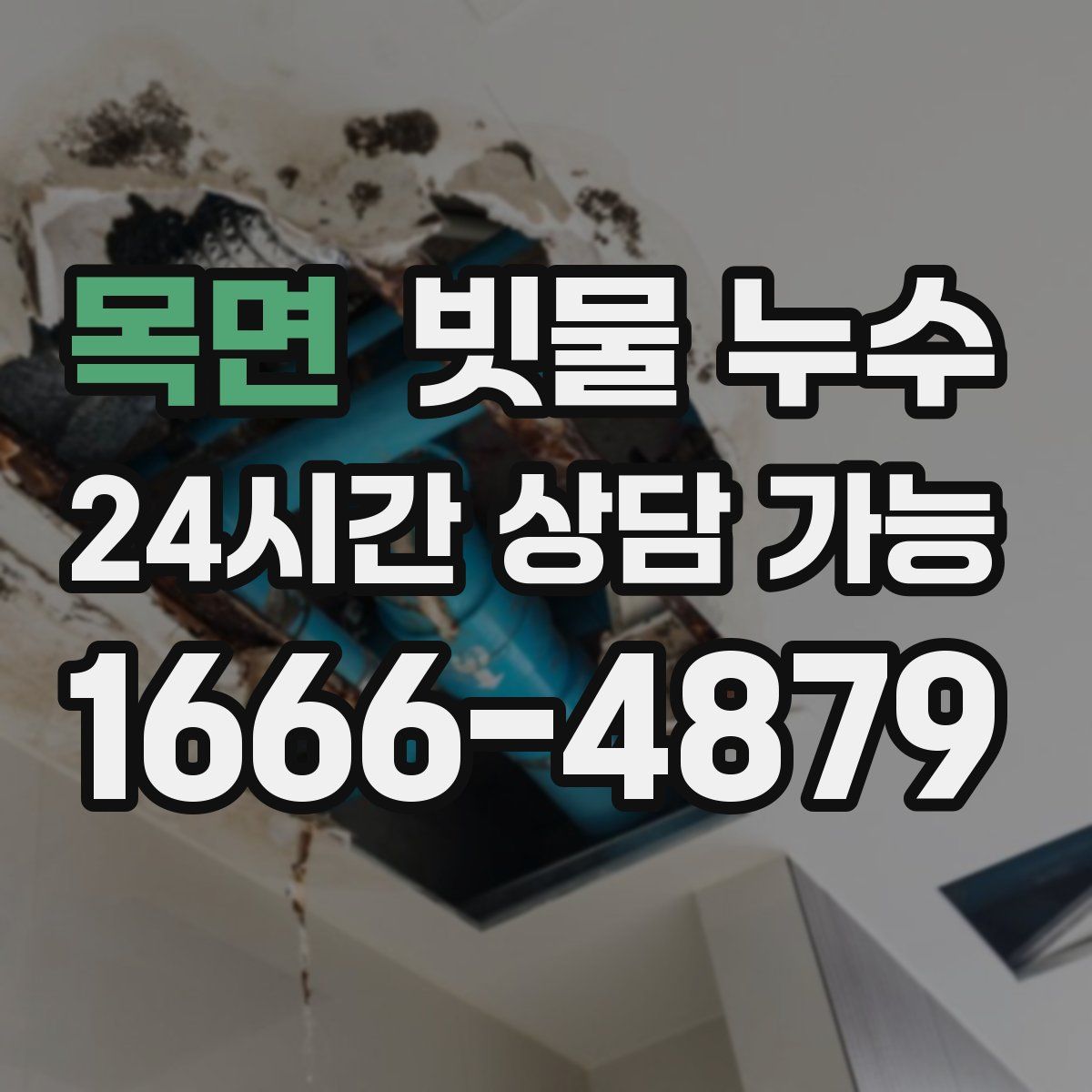 목면 빗물 누수