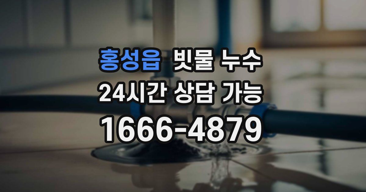 홍성읍 빗물 누수