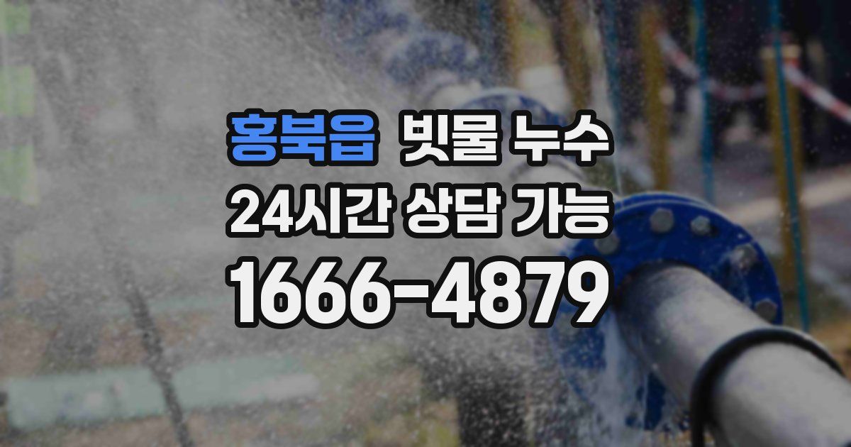 홍북읍 빗물 누수