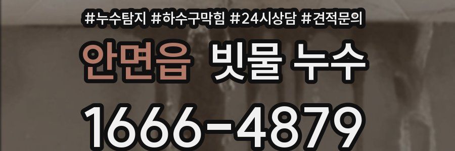 안면읍 빗물 누수