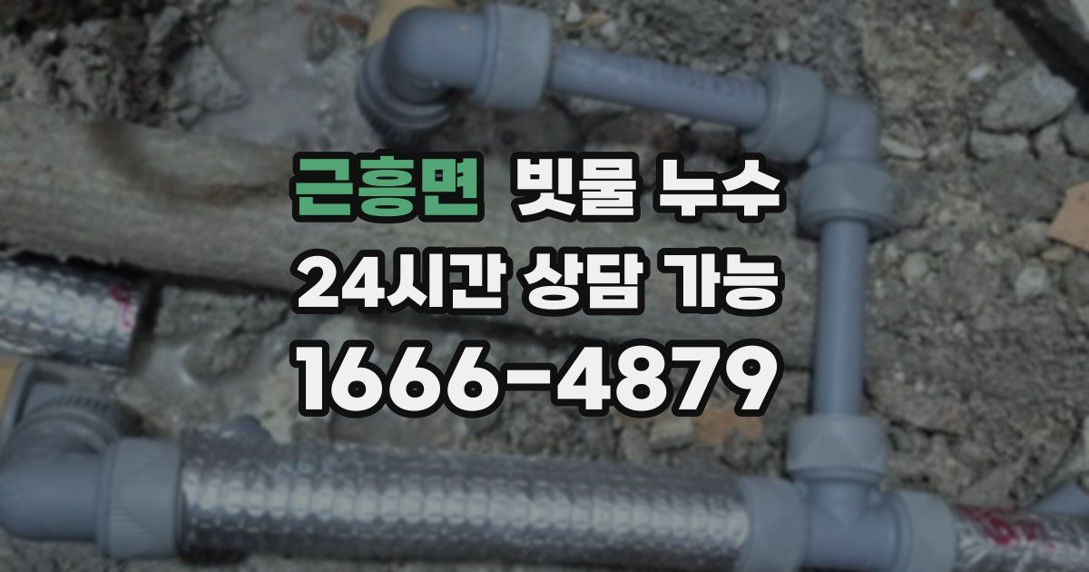 근흥면 빗물 누수