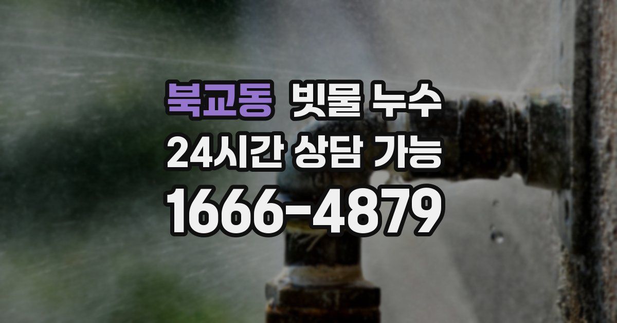 북교동 빗물 누수