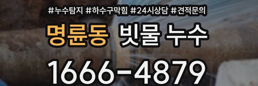명륜동 빗물 누수
