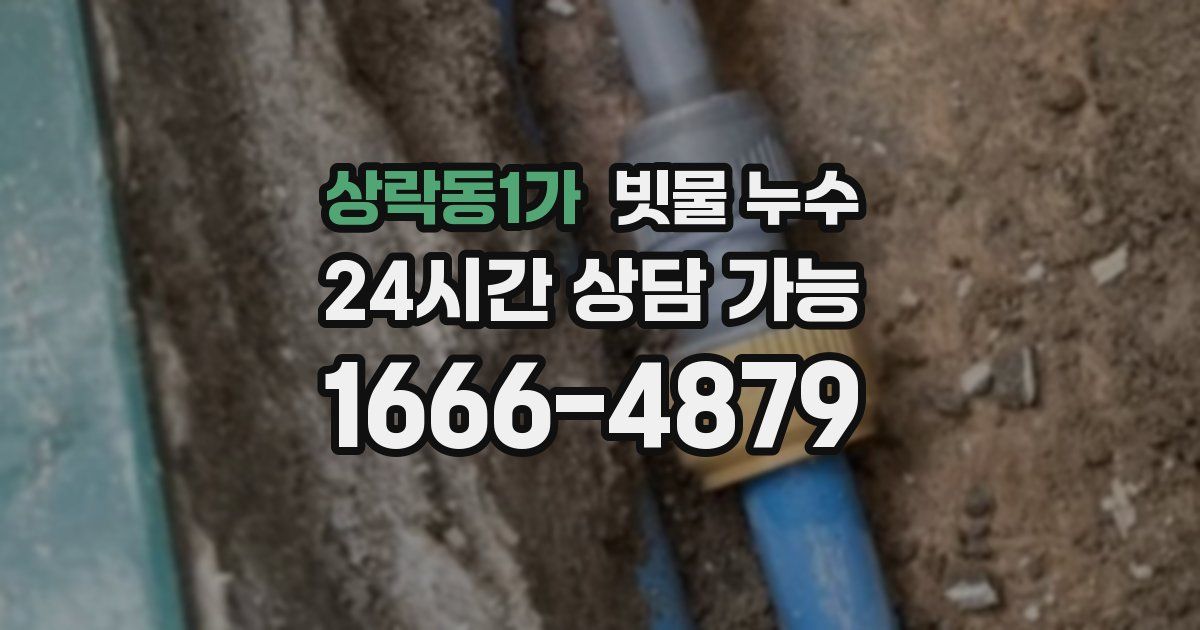상락동1가 빗물 누수