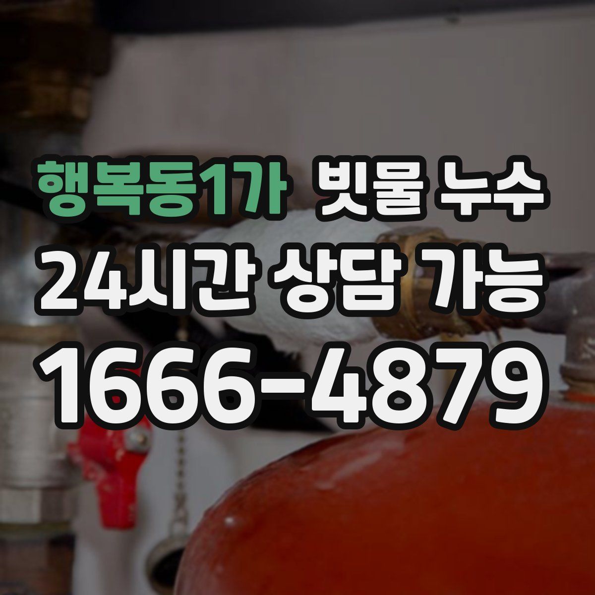 행복동1가 빗물 누수
