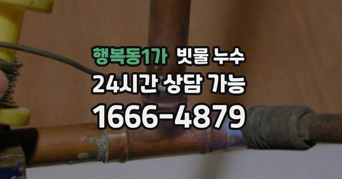 행복동1가 빗물 누수