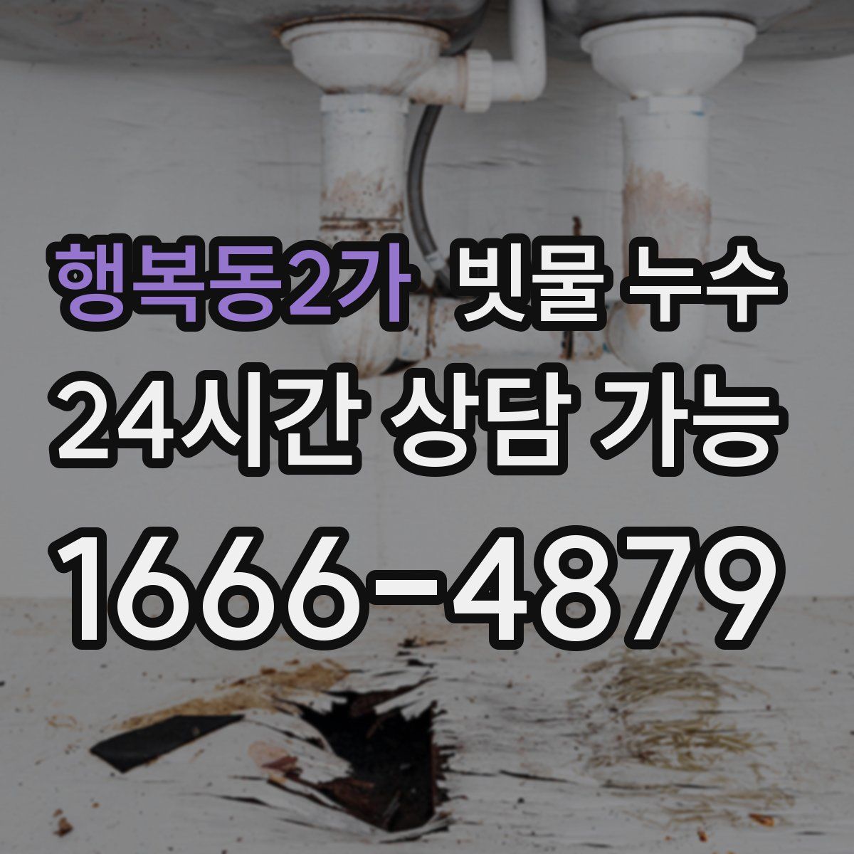 행복동2가 빗물 누수