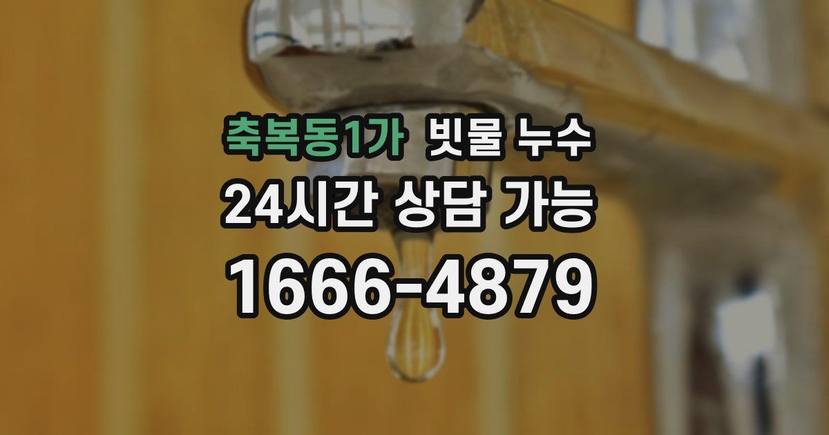 축복동1가 빗물 누수