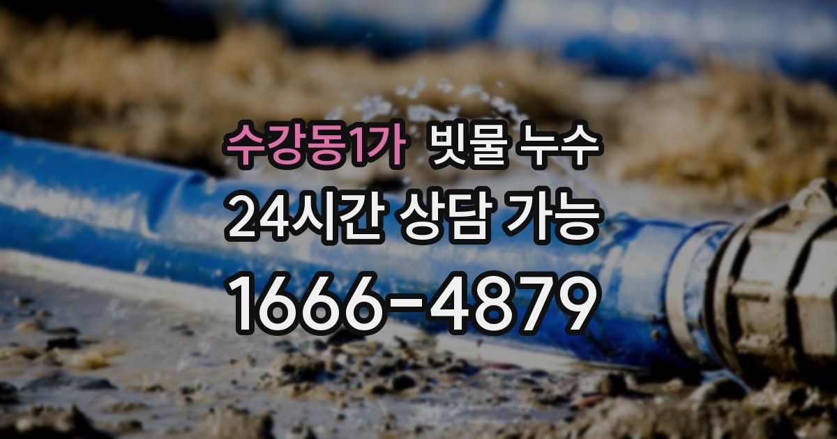 수강동1가 빗물 누수